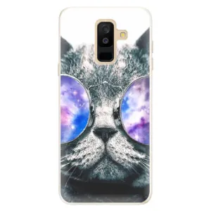 Silikónové puzdro iSaprio - Galaxy Cat - Samsung Galaxy A6+