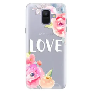 Silikonové pouzdro iSaprio - Love - Samsung Galaxy A6