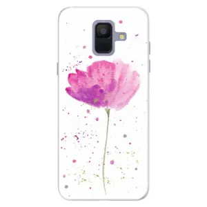 Silikonové pouzdro iSaprio - Poppies - Samsung Galaxy A6