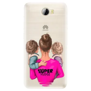 Silikónové puzdro iSaprio - Super Mama - Two Boys - Huawei Y5 II / Y6 II Compact