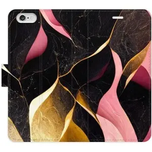 iSaprio flip puzdro Gold Pink Marble 02 na iPhone 6/6S