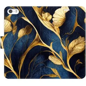 iSaprio flip puzdro GoldBlue pre iPhone 5/5S/SE