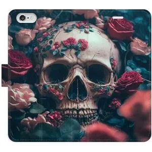 iSaprio flip puzdro Skull in Roses 02 pre iPhone 6/6S