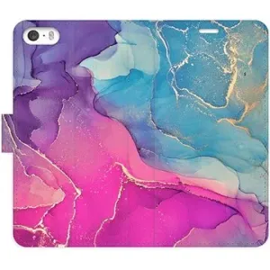 iSaprio flip puzdro Colour Marble 02 pre iPhone 5/5S/SE