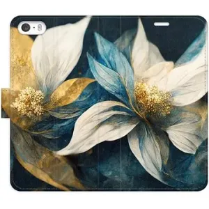 iSaprio flip puzdro Gold Flowers pre iPhone 5/5S/SE