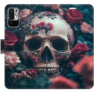iSaprio flip puzdro Skull in Roses 02 pre Xiaomi Redmi Note 10 5G