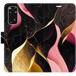 iSaprio flip puzdro Gold Pink Marble 02 na Xiaomi Redmi Note 11/Note 11S