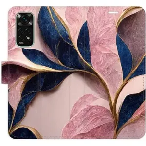iSaprio flip puzdro Pink Leaves pre Xiaomi Redmi Note 11/Note 11S