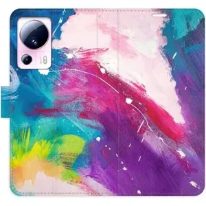 iSaprio flip puzdro Abstract Paint 05 na Xiaomi 13 Lite