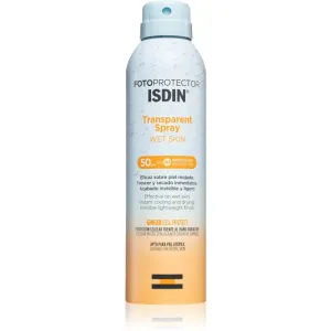 ISDIN Transparent Spray Wet Skin opaľovací sprej SPF 50 250 ml