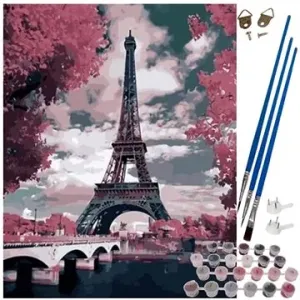 ISO Kreatívne maľovanie podľa čísel 40 × 50 cm – Eiffelova veža