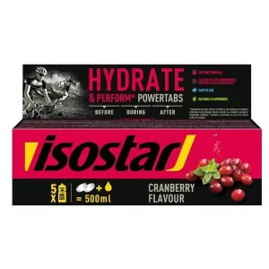 Isostar TABLETY BOX BRUSNICA 120 G Rozpustný izotonický nápoj  v tabletách, , veľkosť