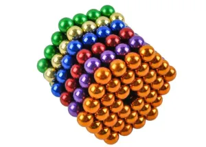 Magnetické guličky Neocube farebné 216ks, 3mm Isot9036
