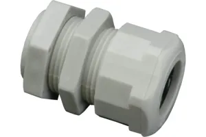 Káblová plastová vývodka s maticou PG 21; 9 - 13, 15 - 19 mm, sivá E00000893