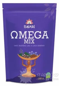 Iswari BIO Omega Mix (zmes mletých semienok chia, hnedý ľan) 250 g