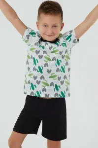 Detské pyžamo Italian Fashion Picos - bavlna Čierno-biela 8 let
