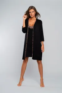 Italian Fashion Eila černý Dámský župan plus size #2350631