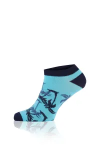 Ankle socks PALEROS - navy blue/turquoise #8354630