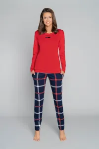 Dámske pyžamo Italian Fashion Izera - bavlna Červeno-tmavomodrá L
