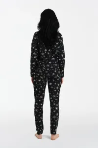 Dámske pyžamo Italian Fashion Laponia - bavlnené Čierna 2XL