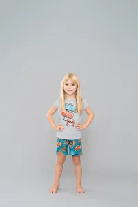Dievčenské pyžamo Italian Fashion Oceania - krátke Svetlosivá 4 roky