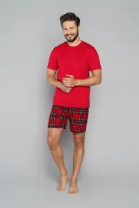 Pánske pyžamo Italian Fashion Narvik - krátke Červená L