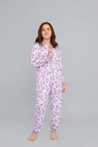 Pecora girls' jumpsuit with long sleeves, long trousers - print #2350038