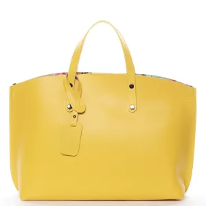 Dámska kožená kabelka žltá - ItalY Jordana