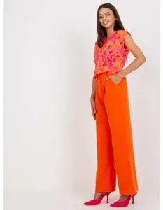 Dámske nohavice so širokými nohavicami MANTA orange