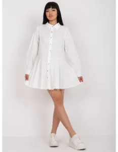 Dámske šaty s dlhým rukávom EMYSER White