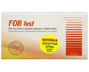 FOB TEST  test na okultné krvácanie 75ng/ml so záchytnou sieťkou 1x1 ks