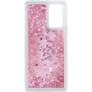 iWill Glitter Liquid Heart Case pre Xiaomi Redmi Note 10 Pro Pink