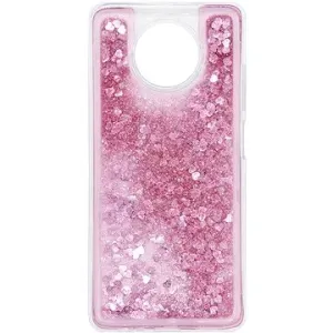 iWill Glitter Liquid Heart Case pre Xiaomi Redmi Note 9T 5G Pink