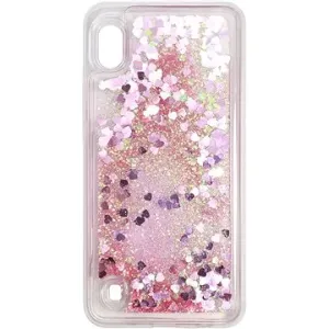 iWill Glitter Liquid Heart Case pre Samsung Galaxy A10 Pink