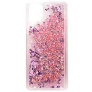iWill Glitter Liquid Heart Case pre Samsung Galaxy M12 Pink