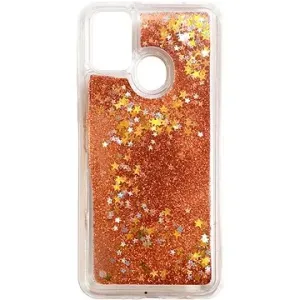 iWill Glitter Liquid Star Case pre Samsung Galaxy M21 Rose Gold