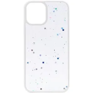 iWill Clear Glitter Star Phone Case pre iPhone 12 White