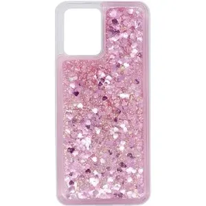 iWill Glitter Liquid Heart Case pre Realme 8 Pink