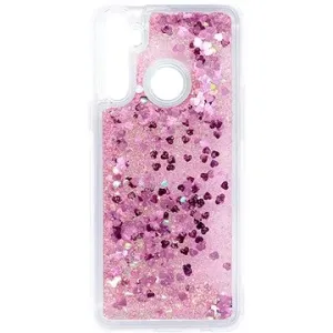 iWill Glitter Liquid Heart Case pre Realme C3 Pink