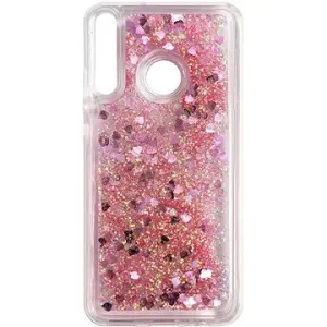 iWill Glitter Liquid Heart Case pre Huawei P40 Lite E Pink