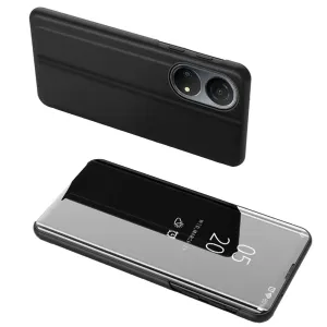Hurtel Clear view čierne púzdro na mobil Honor X8