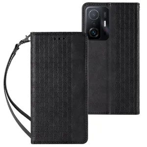 IZMAEL Samsung Galaxy A53 5G Magnetické knížkové puzdro Strap  KP22210 čierna