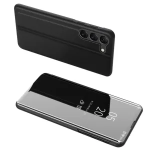 MG Clear View knižkové puzdro na Samsung Galaxy S23 Plus, čierne