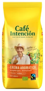 CAFÉ INTENCIÓN ecológico Café Crema FT & BIO 1000 g zrno
