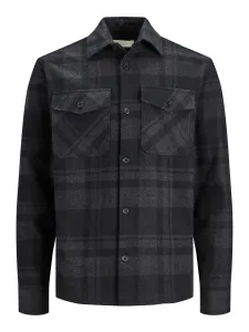 Jack&Jones Pánska košeľa JPRROY Comfort Fit 12241533 dark grey melange XXL