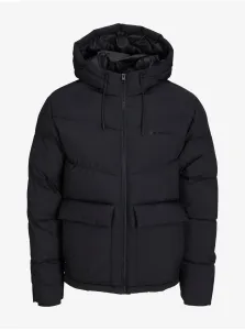Čierna pánska prešívaná zimná bunda Jack & Jones Vester #7502640