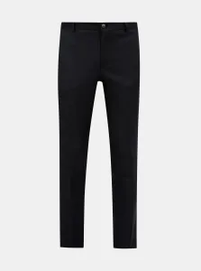 Čierne oblekové slim fit nohavice s prímesou vlny Jack & Jones Solaris #8730058