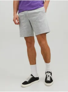Light Grey Mens Sweatpants Basic Shorts Jack & Jones No - Men #5543936