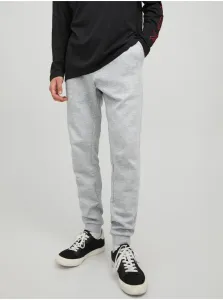 Light Grey Annealed Basic Sweatpants Jack & Jones New Basic - Men's #653692