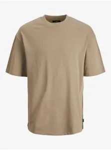Jack & Jones Blakam Beige Basic T-Shirt - Men #652364